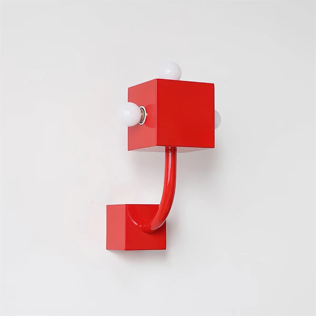 Red Cube Metal Wall Lamp KL602