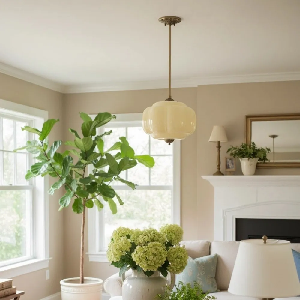 Retro Glass Eloise Pendant Light For Kitchen Island KL801