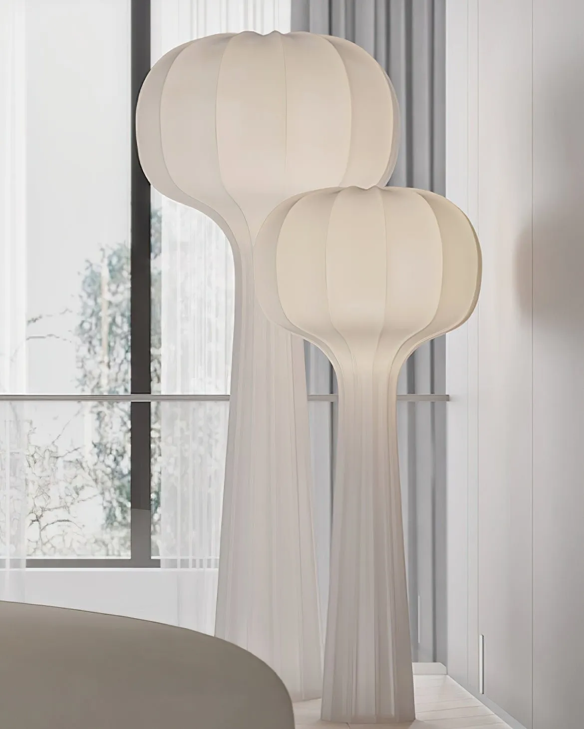 Classic Stripe Silk Floor Lamp KL662