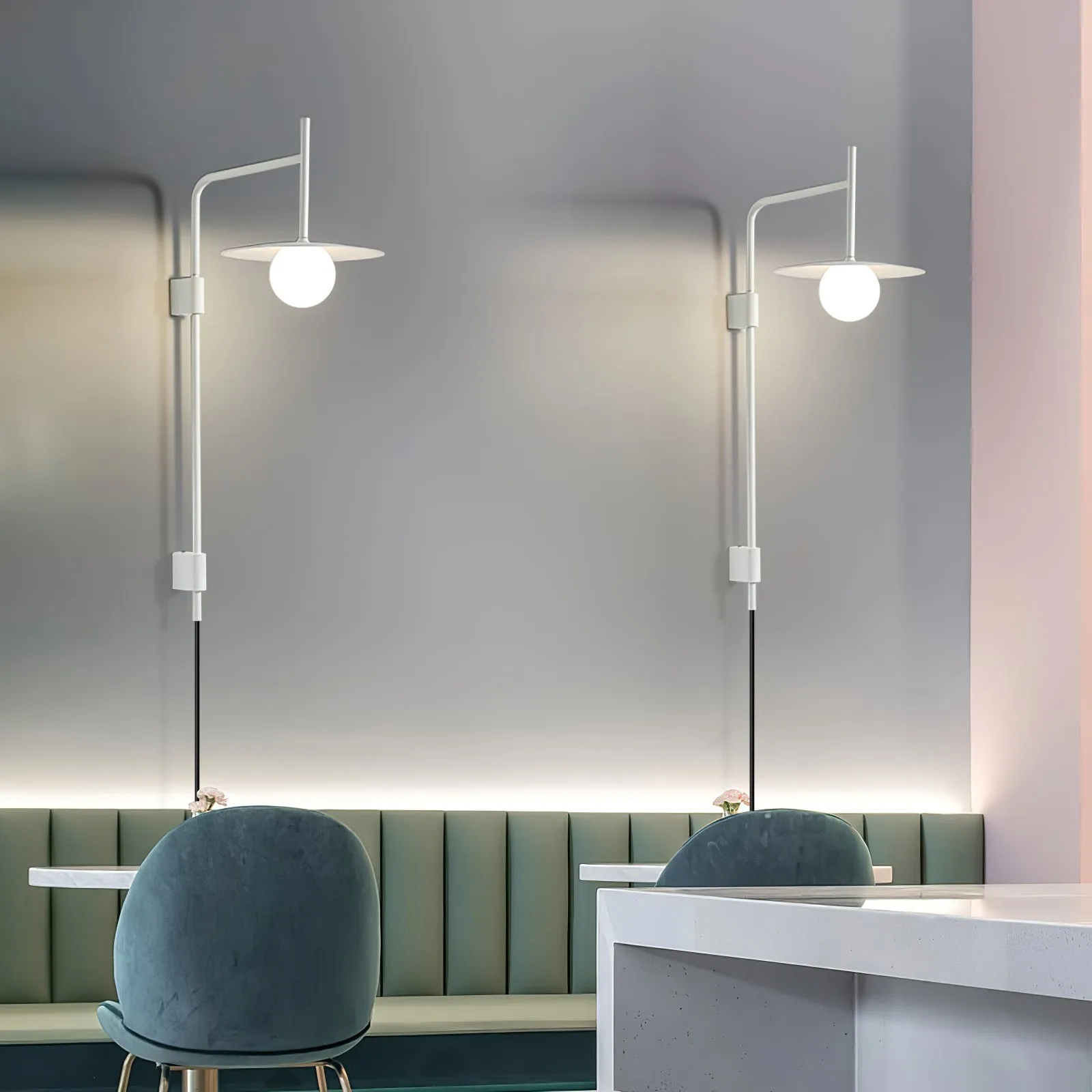 Nordic Swing Arm Wall Lamp for Living Room KL831