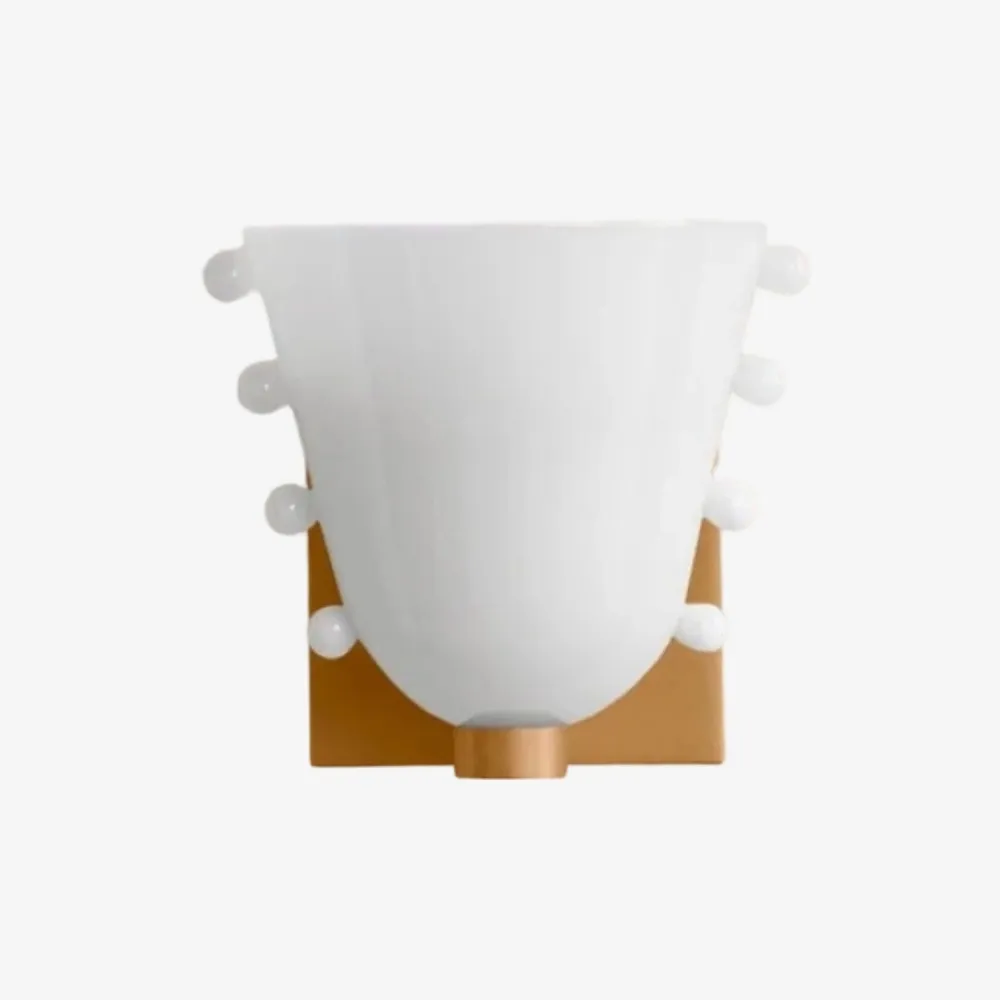 Bellina Decorative Art Glass Wall Lamp - Modern Gemma Wall Sconce for Bedroom and Entryway KL2329