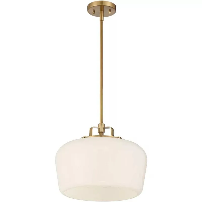 Lirra Minimalist Globe Pendant Light - Opal Glass Finish Lamp for Dining Area or Kitchen KL1714