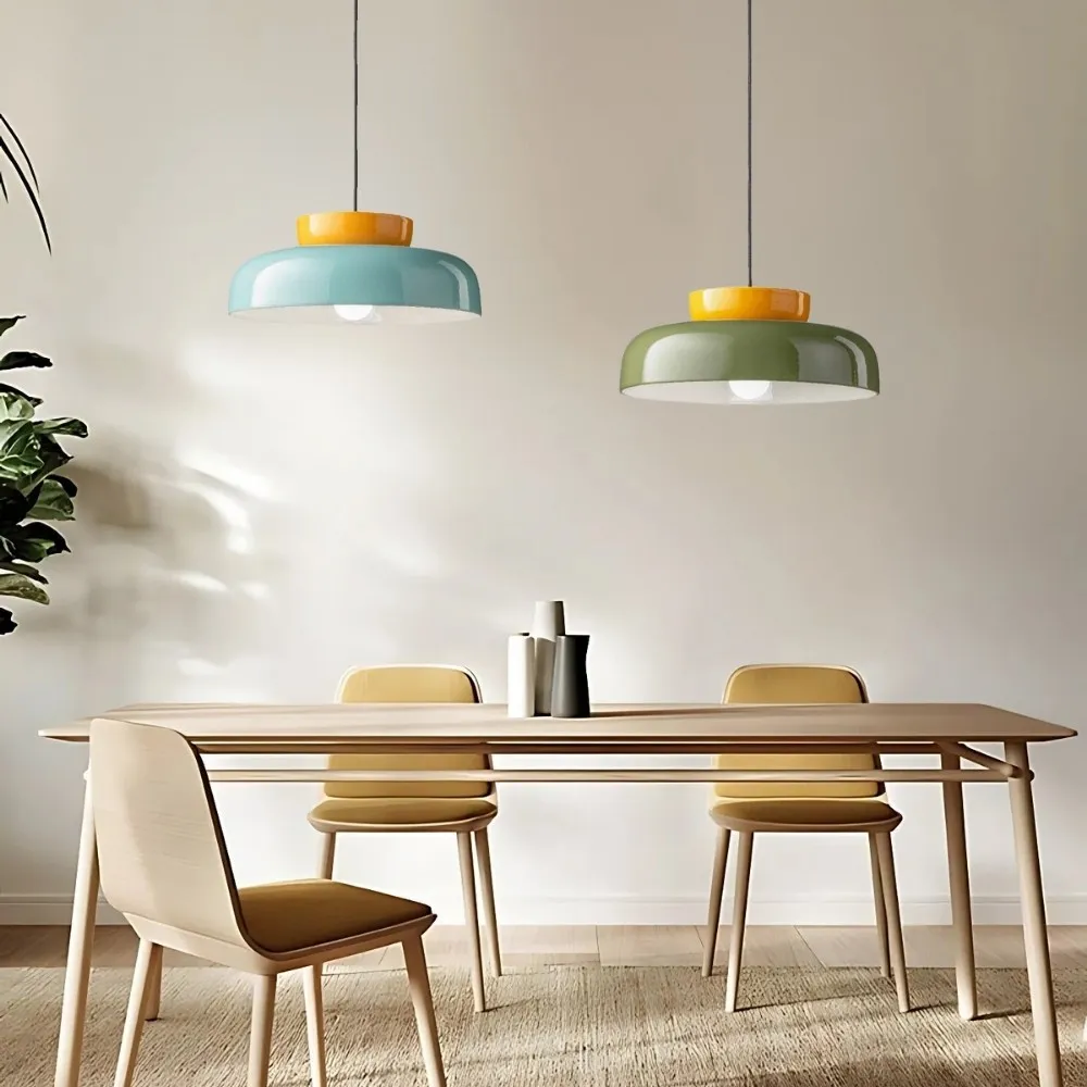 Modern Colorful Ceramic Shade Pendant Light KL1103