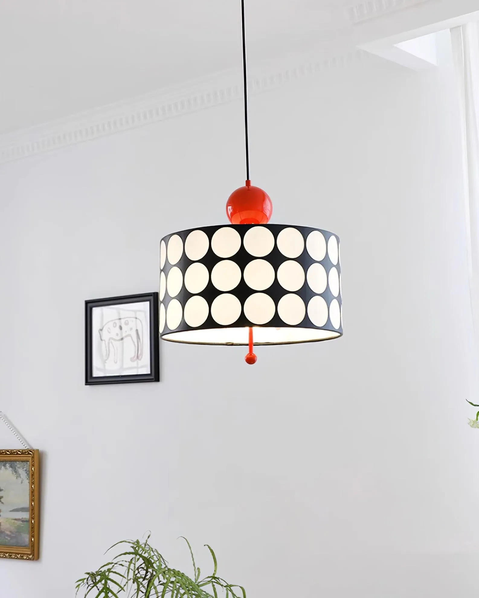 Graphic Checkered Pendant Light - Retro Chic Style for Dining Room and Kitchen Island KL341