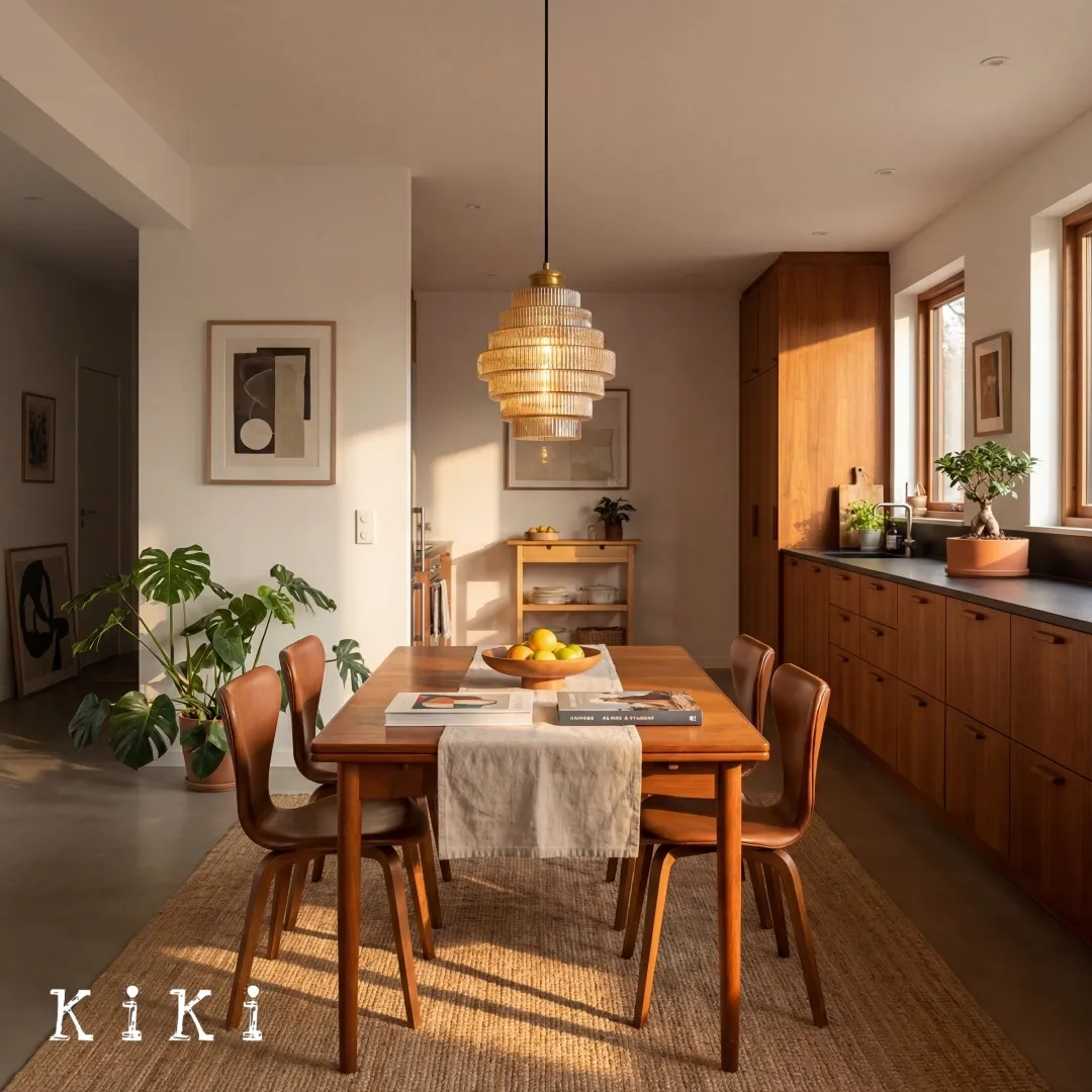 Bottis Layered Glass Pendant Light - Honey Pot Shade Pendant Lamp for Living Room KL467