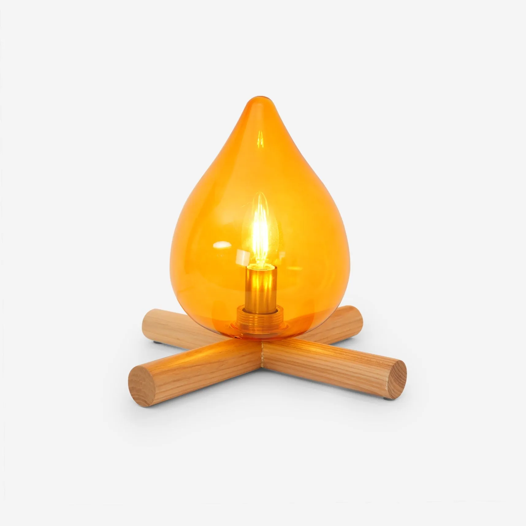 Funny Fire Shape Small Flame Table Lamp KL370