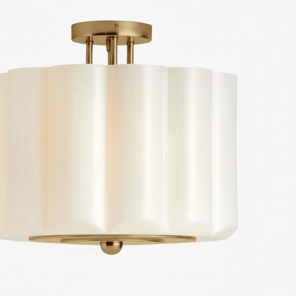 Enoravelo Textured Glass Ceiling Light - Cozy Home Lighting for Indoor Spaces KL2207