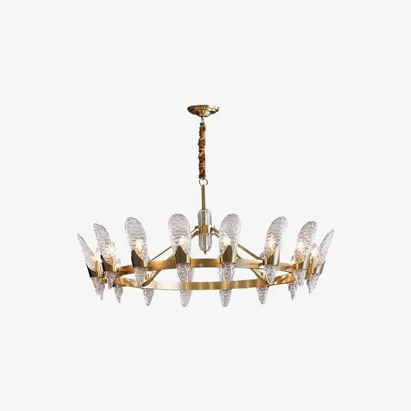 Modern Cystal Chandelier/Brass