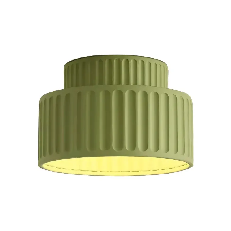 Cream Style Resin Bowl Flush Mount Ceiling Light KL118