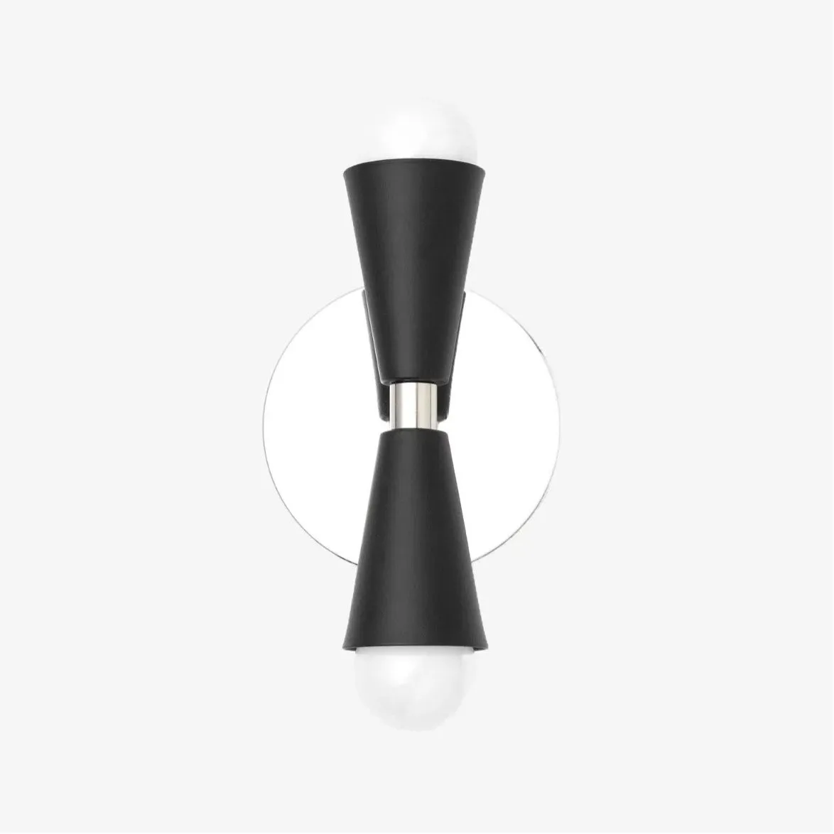 Pyralis Dual Lights Streamlined Metal Wall Lamp - Contemporary Light for Bedroom or Hallway KL1457