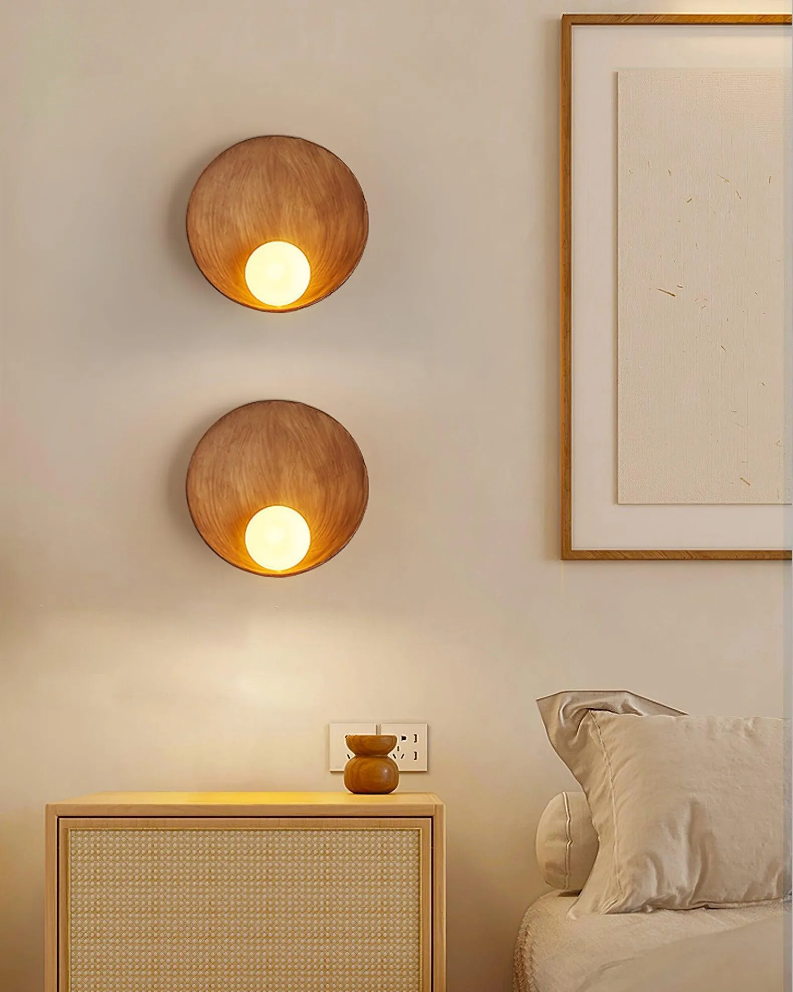 Japanese Style Resin Wall Light KL542