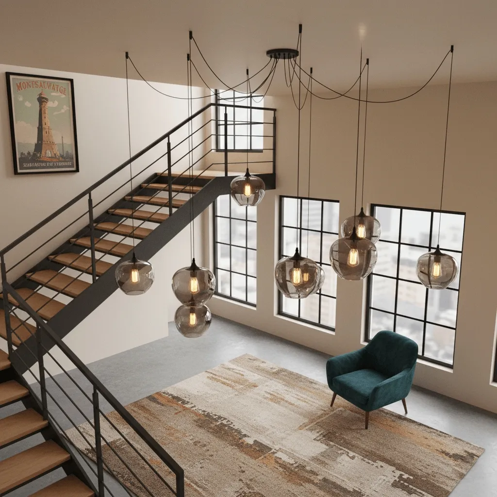 Bottle Pendant Light D363