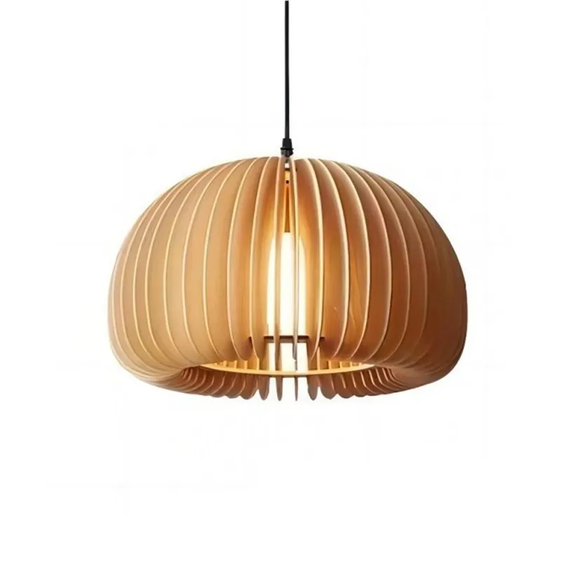 Creative Wooden Pumpkin Pendant Lamp KL112