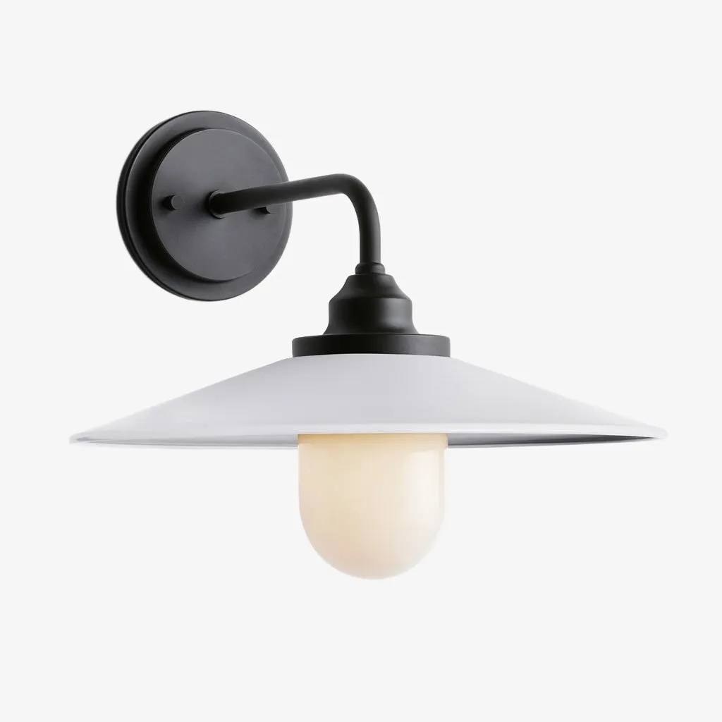 Cordax Utility-Inspired Wall Sconce - Metal and Glass for Indoor Outdoor Decor KL2030