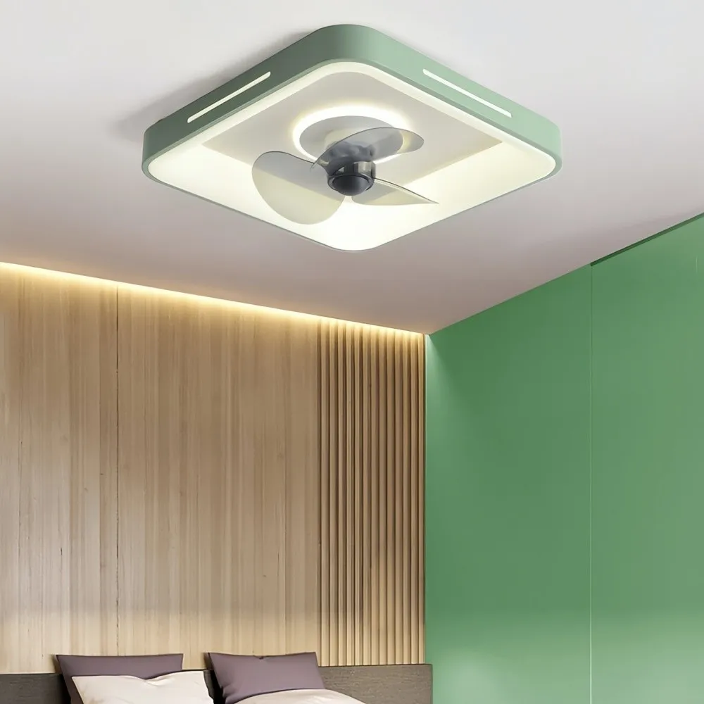 Modern Slient LED Ceiling Fan Light for Bedroom KL931