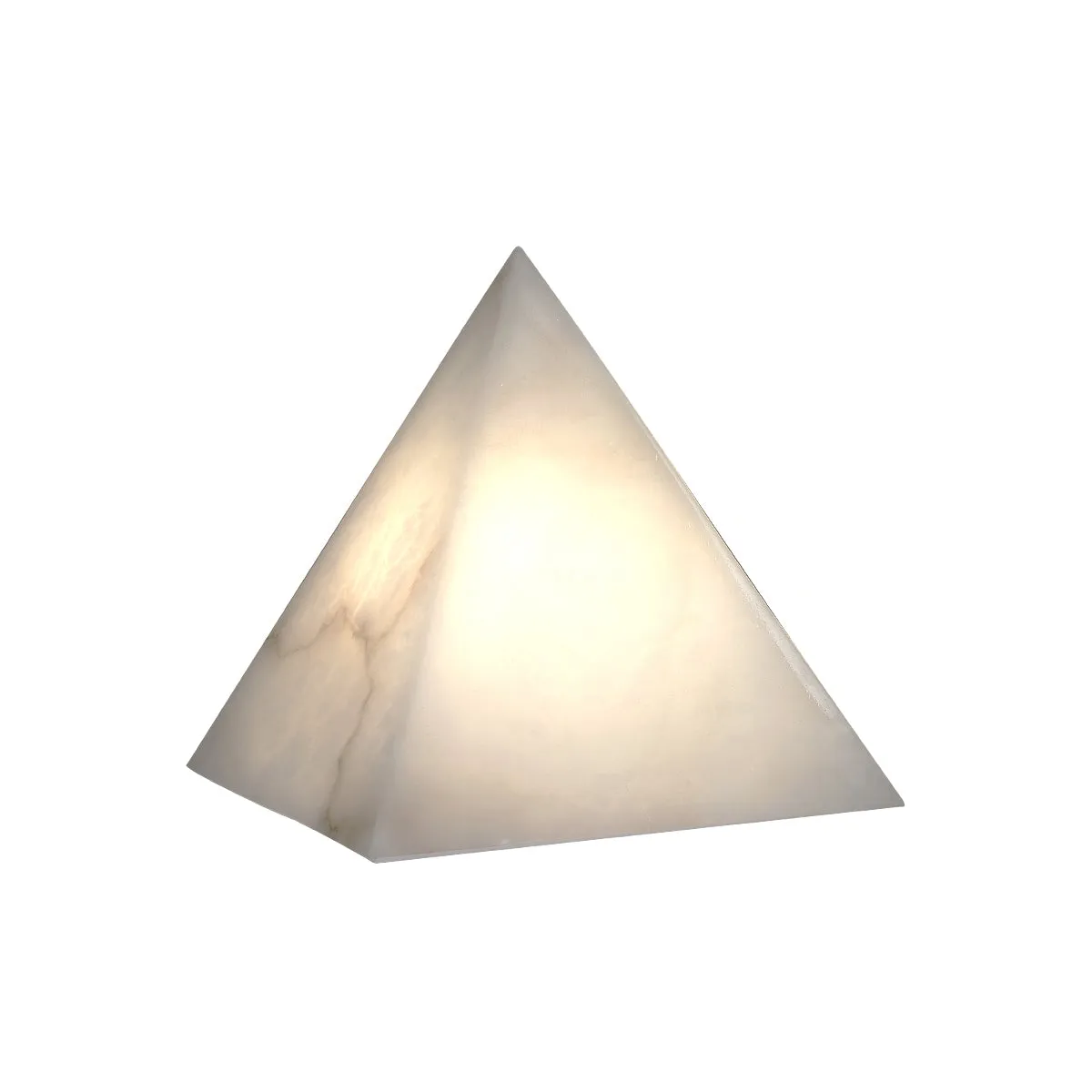 Alabaster Pyramid Table Lamp D428