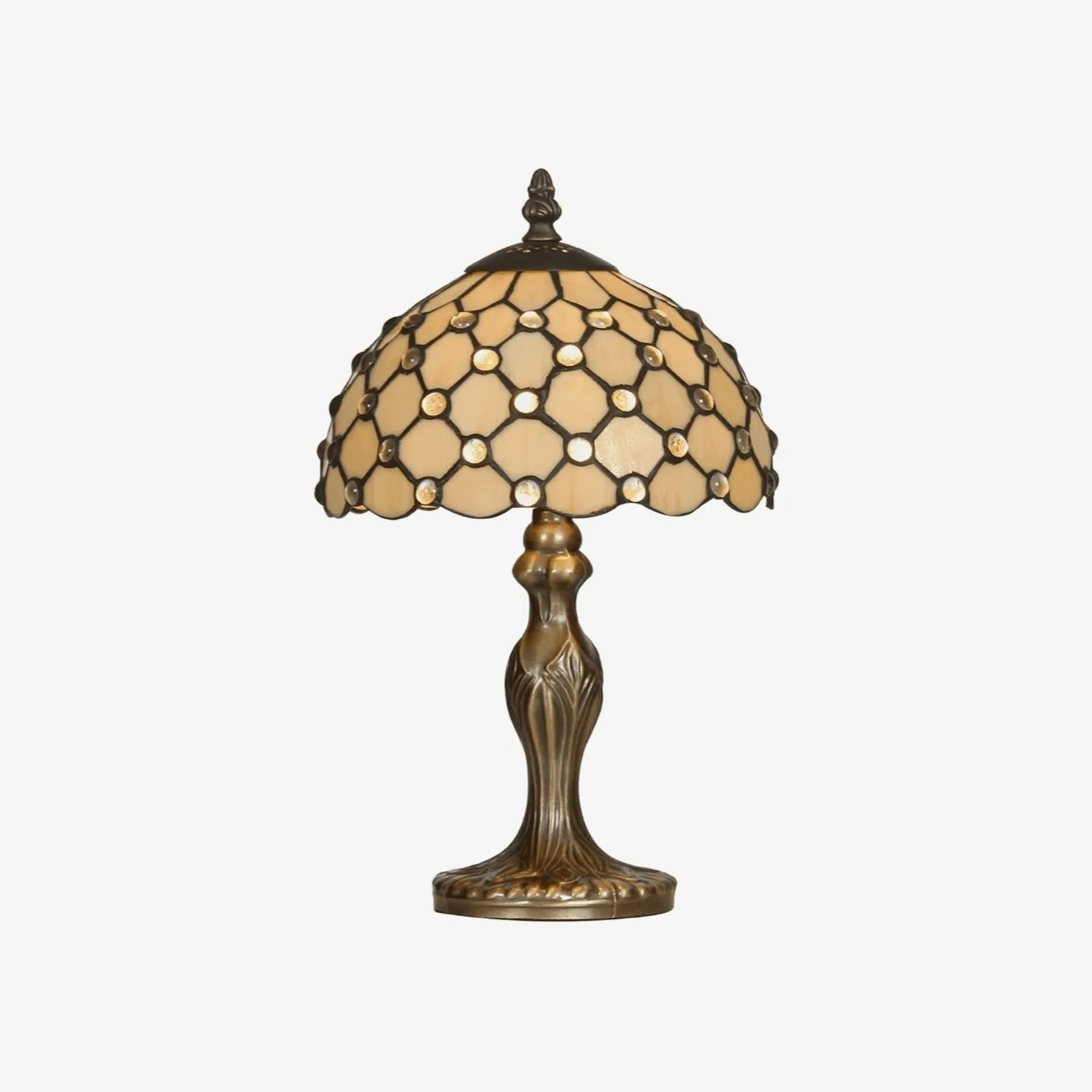 TF Harken Decorative Jewel Table Lamp - Stunning Glass Design Perfect for Bedroom or Living Room KL1898