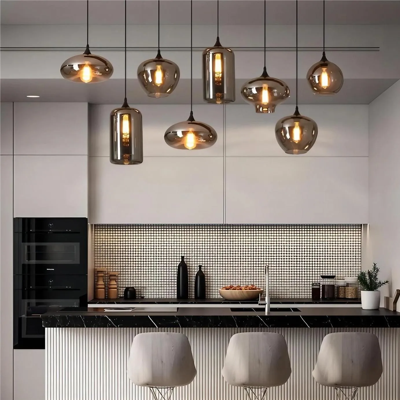 Classic Design Alton Glass Pendant Light