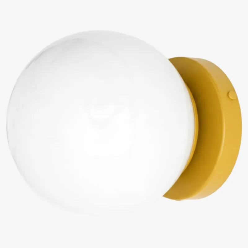 Glorica Glass Globe Wall Sconce - Multi-Color Modern Minimalist Light KL1495