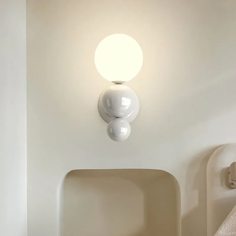 Cream Style Globe Bubble Wall Sconce KL109