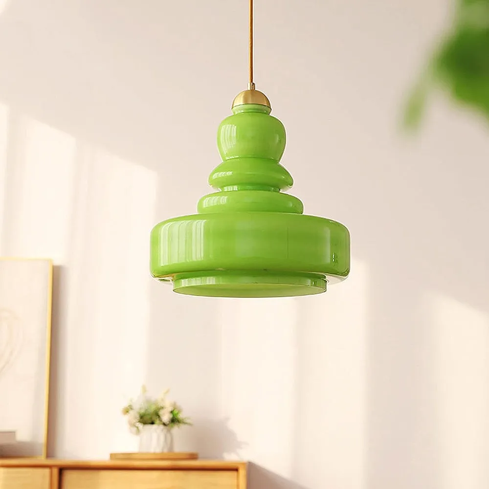 Mid Century Modern Gourd Glass Pendant Light KL132
