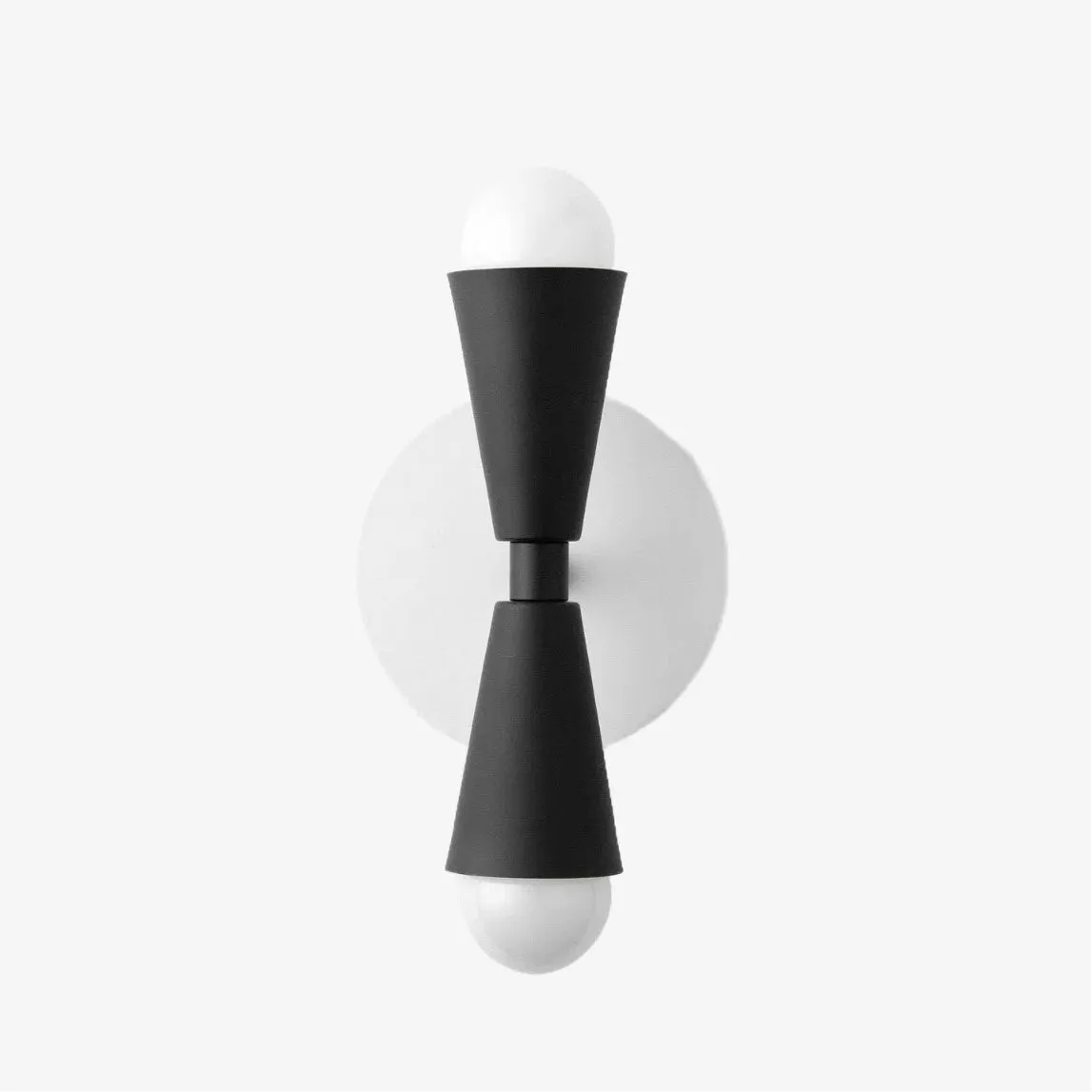 Pyralis Dual Lights Streamlined Metal Wall Lamp - Contemporary Light for Bedroom or Hallway KL1457