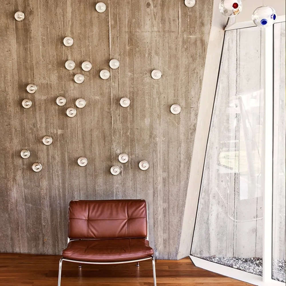 Modern Outdoor Glass Circle Wall Light KL198