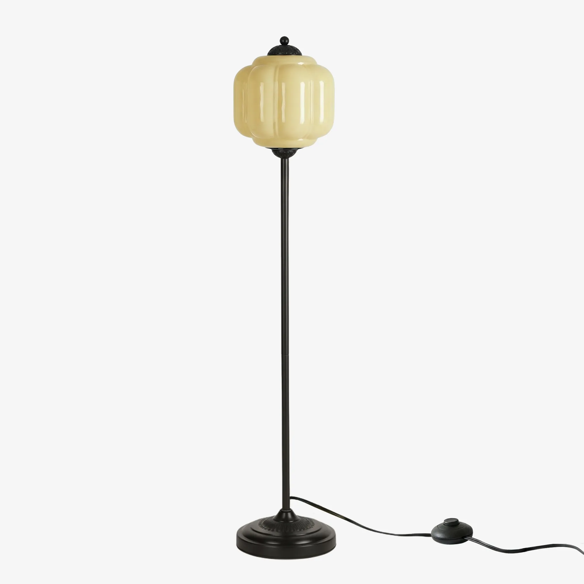 Eloise Artistic Textured Glass Floor Lamp - Elegant Lighting for Bedroom or Interior Space KL2330