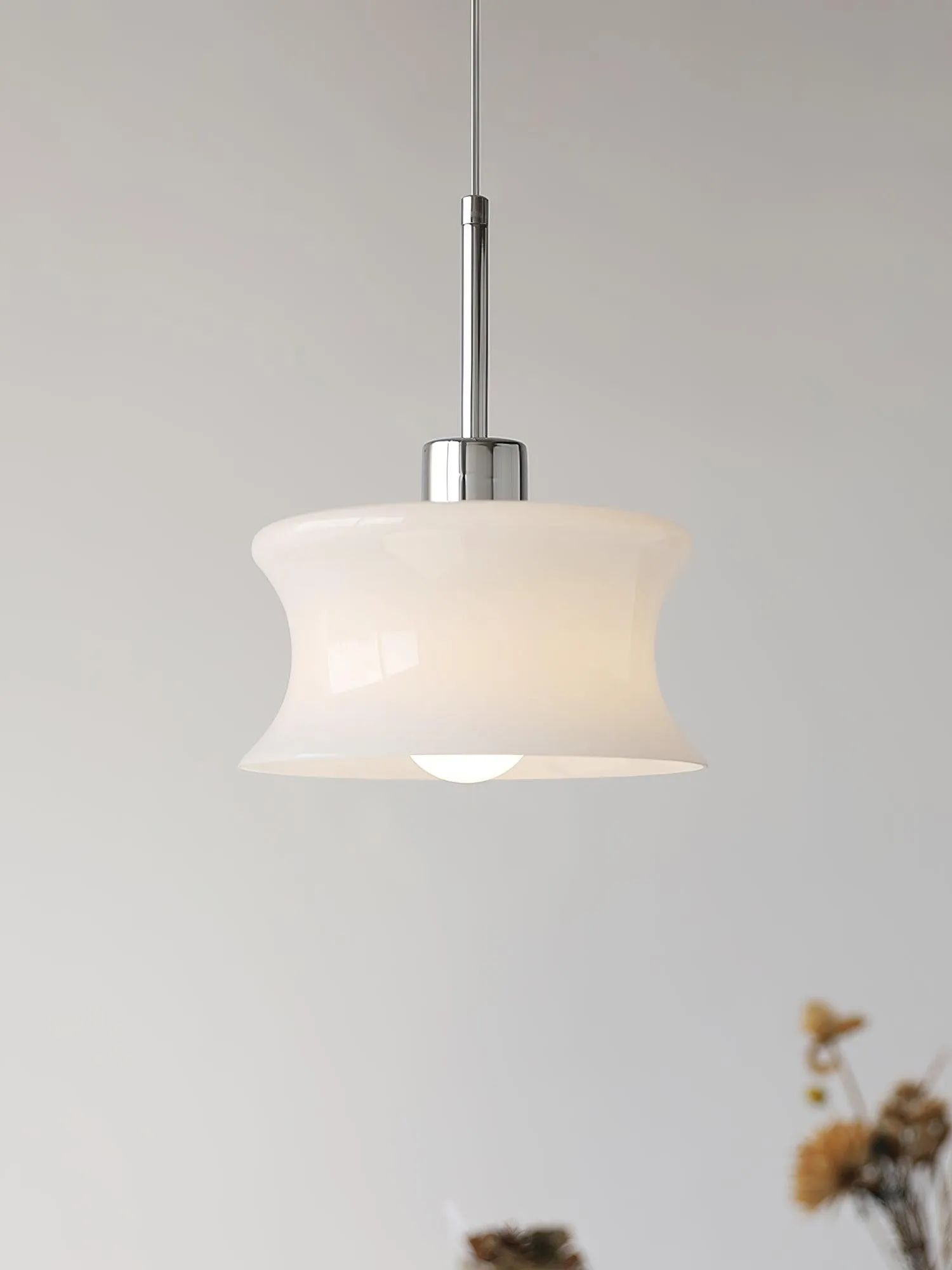 French Vintage Glass Window Pendant Lamp KL219