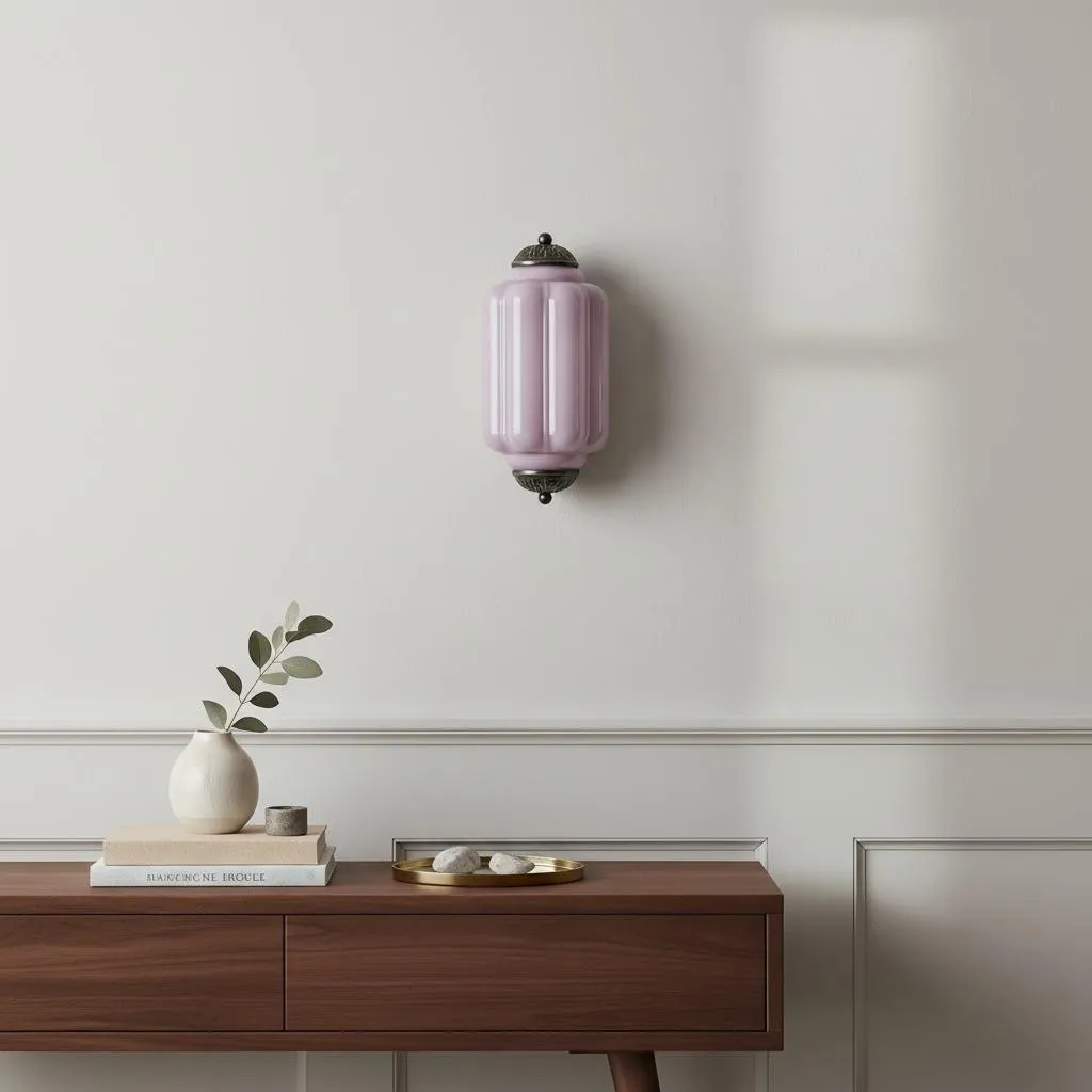 Eloise Long Pumpkin Retro Glass Recessed Wall Lamp KL857