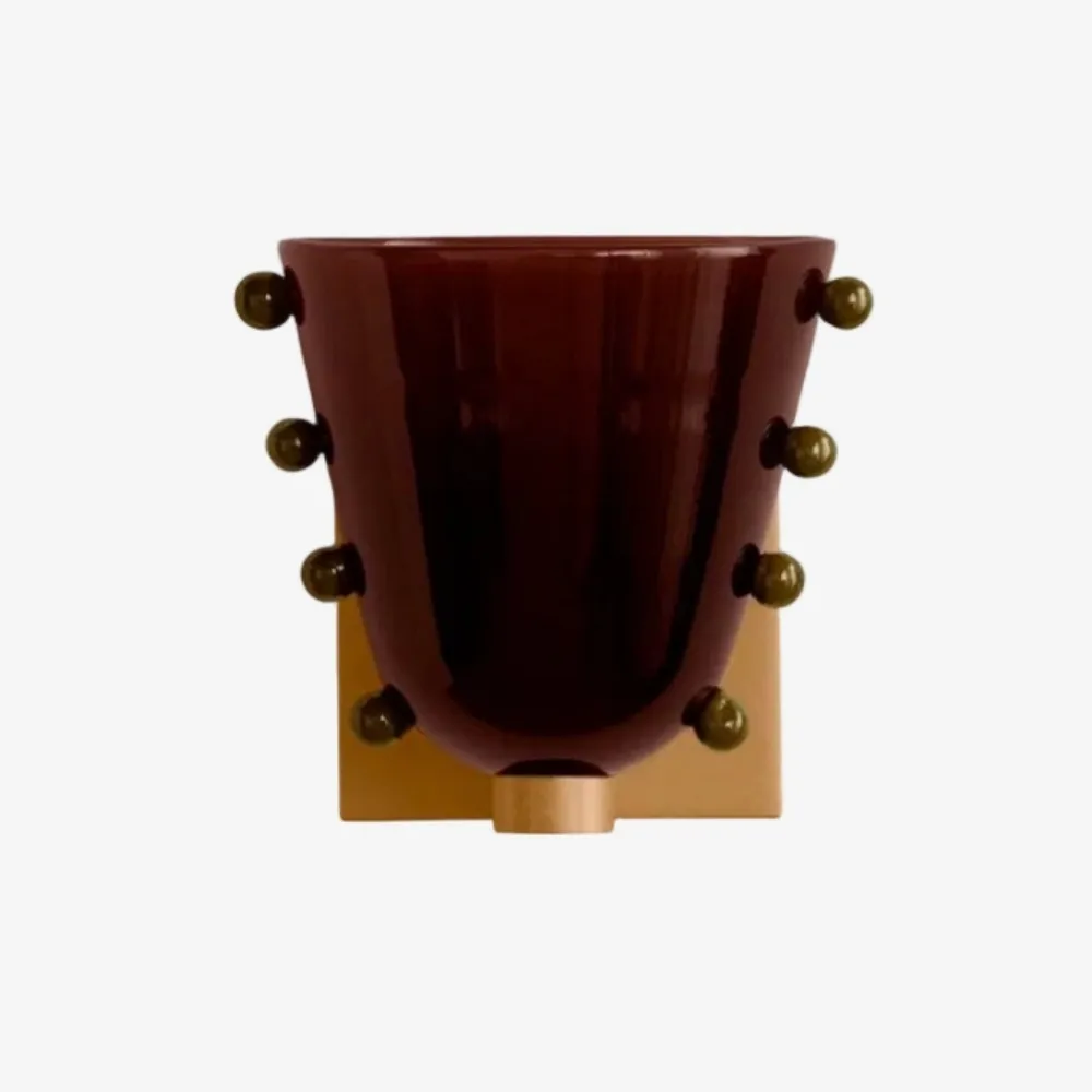 Bellina Decorative Art Glass Wall Lamp - Modern Gemma Wall Sconce for Bedroom and Entryway KL2329