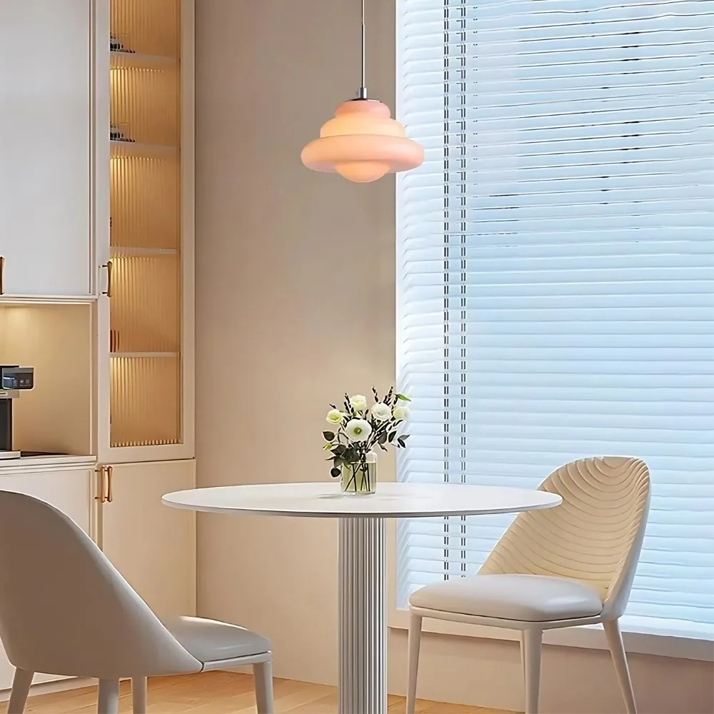 Art Deco Layered Glass Pendant Lamp – Bright Color Accent Lighting KL1106