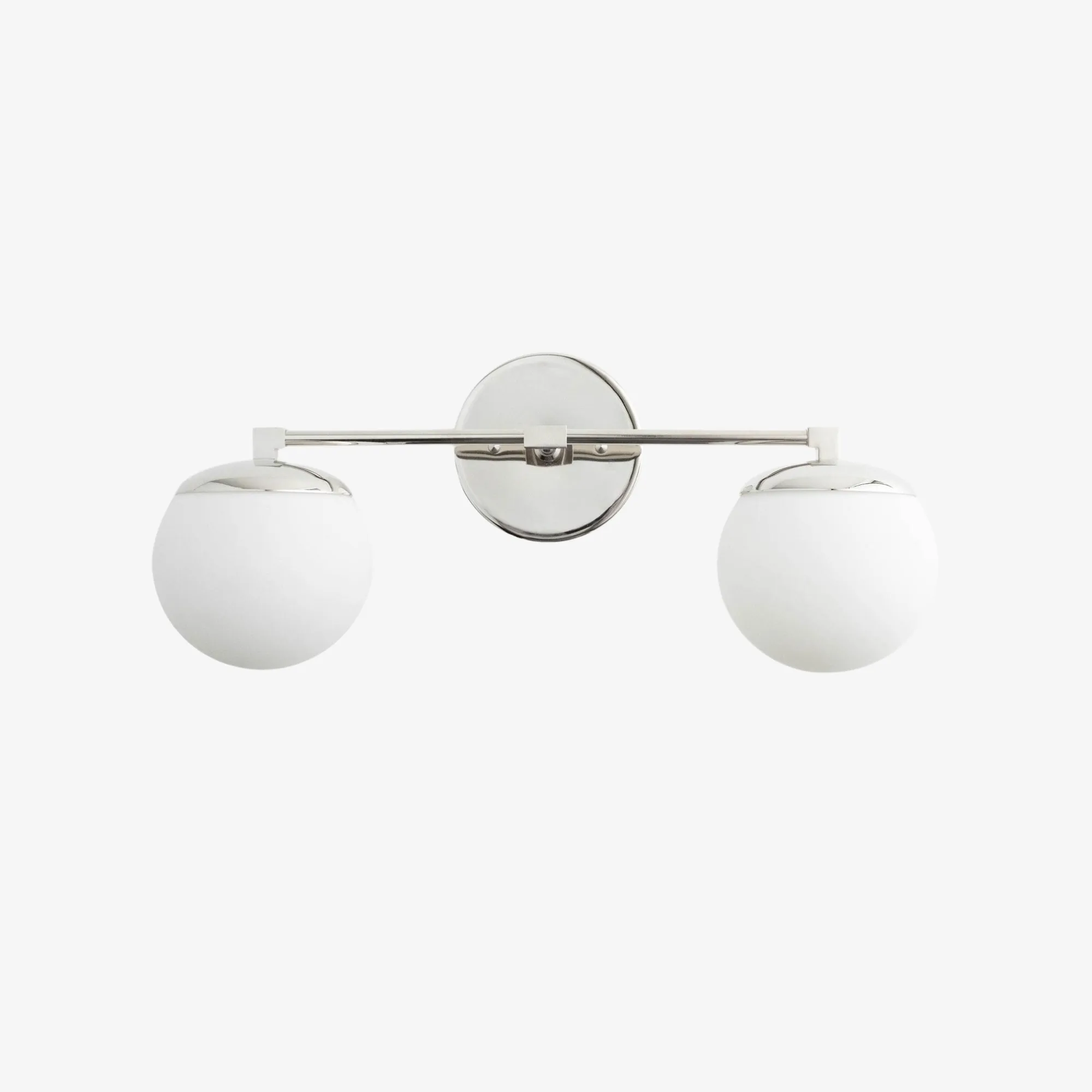 Glorica Glass Vanity Light - Art Deco Brass Wall Globe Fixture Modern KL1500