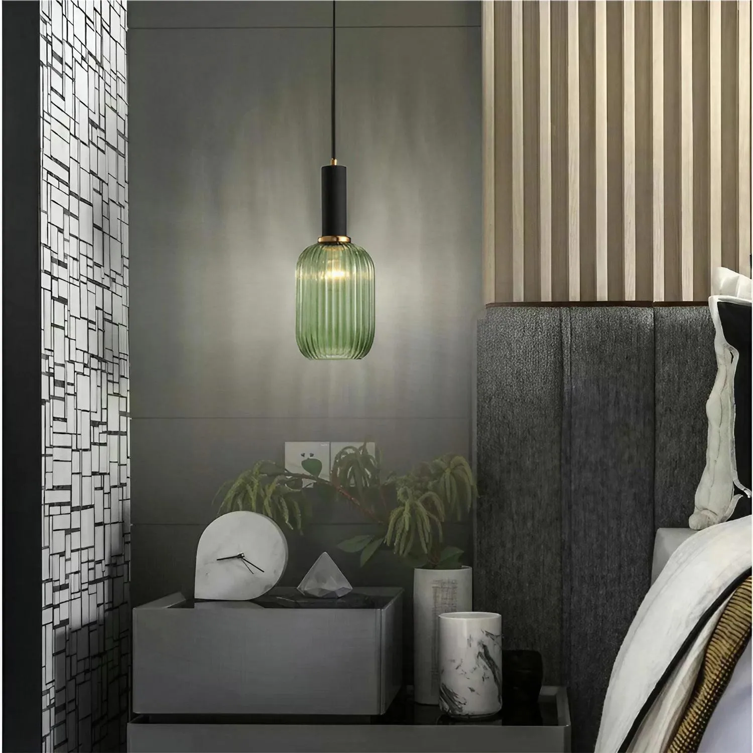 Vintage Design Stained Glass Pendant Light KL48