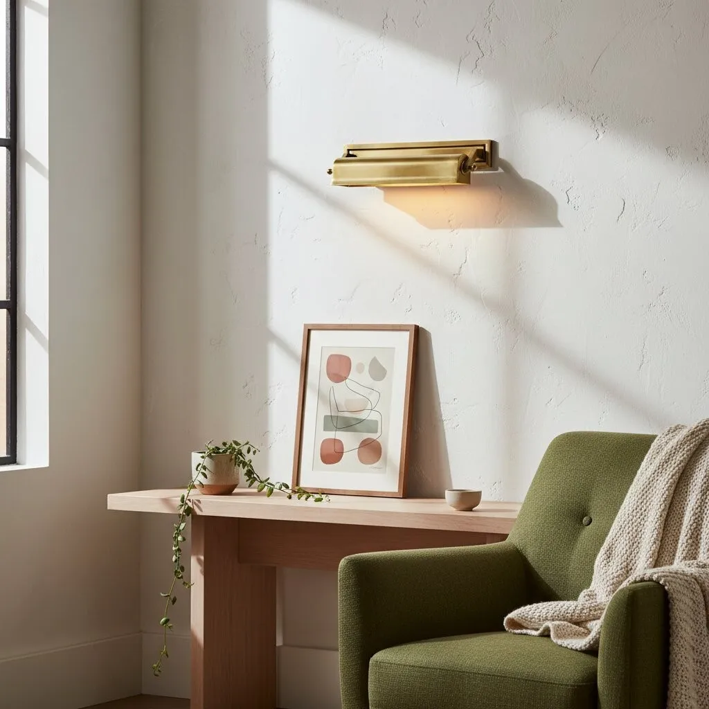 Libris Picture Light - Vintage-Inspired Metal Wall Lamp with Classic Silhouette for Bedroom or Reading Nook KL2170