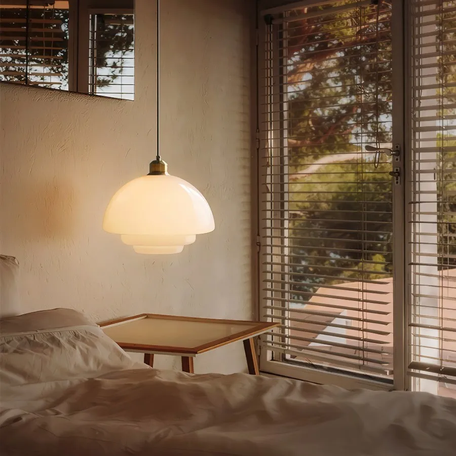 Retro Layer Glass Pendant Light - Hanging Lighting for Home Use KL46