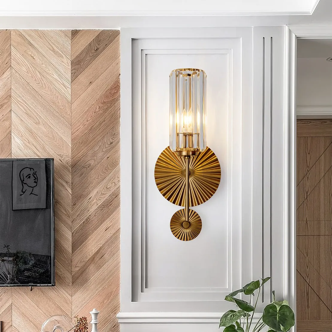 Nordic Light Luxury Crystal Wall Lamp KL293
