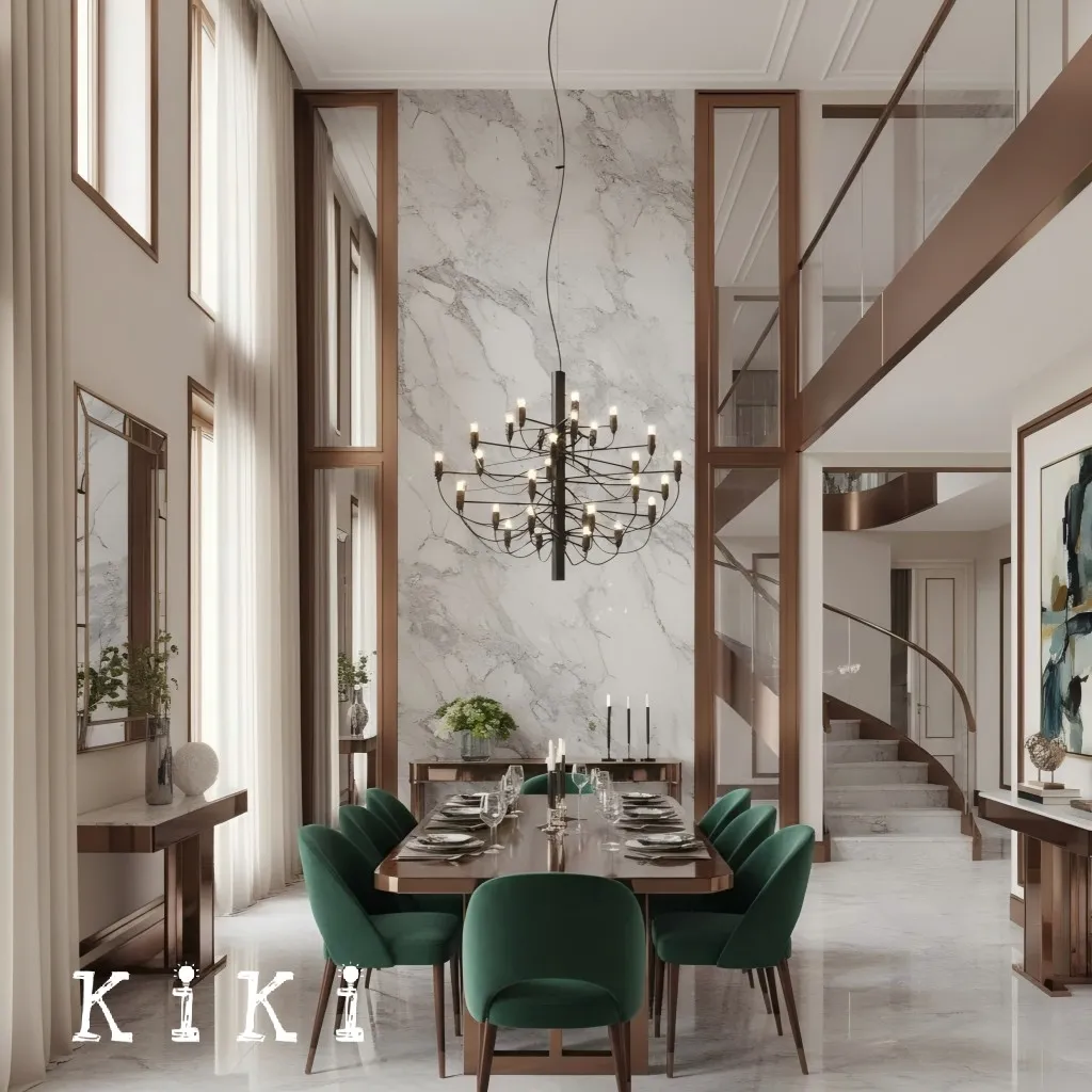 2097 Suspension Lamp - Sleek Multi-Head Chandelier For High Ceilings and Large Spaces