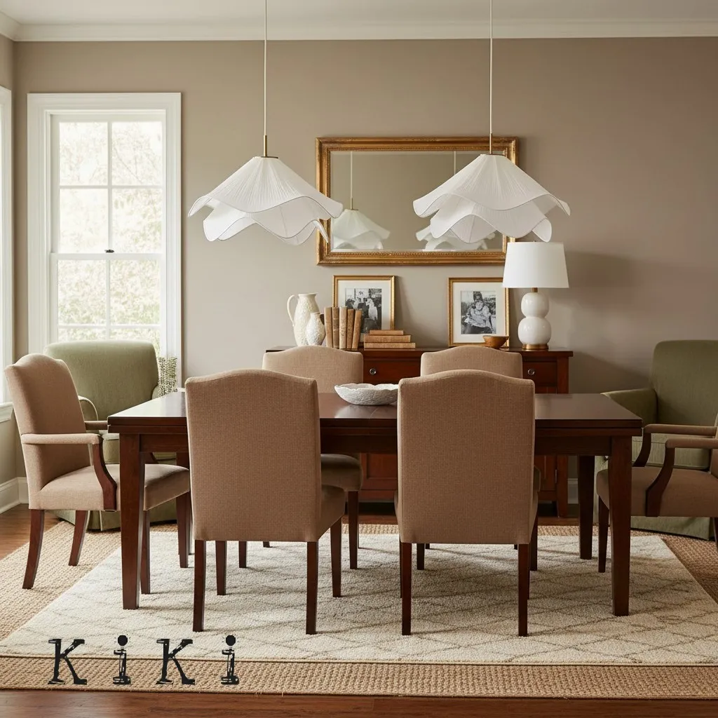 Ethereal Bloom Sculptural Fabric Pendant Light – Modern Floral-Inspired Lighting for Dining & Living Space KL1160