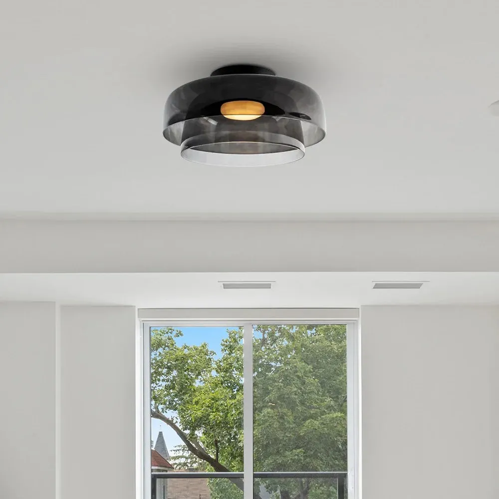 Celestial Morandi Layered Glass Ceiling Light - Scandinavian Ceiling Lamp For Living Room KL2146
