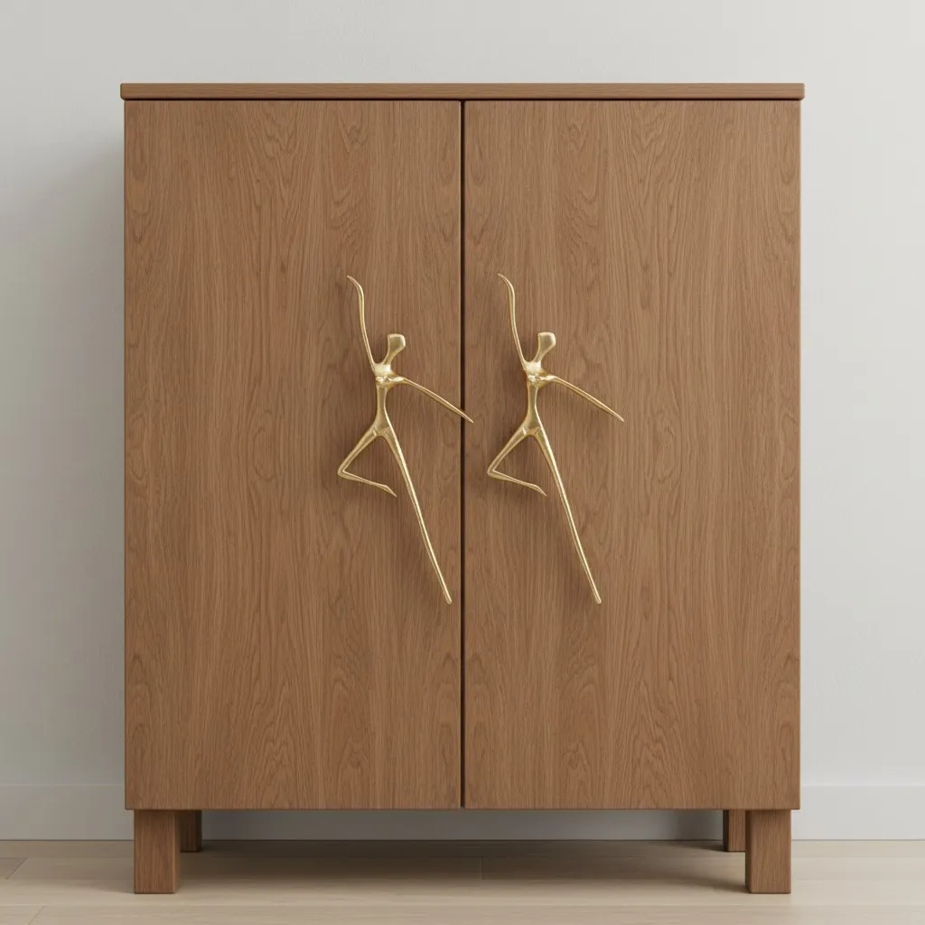 Verlitho Artistic Sculptural Lines Drawer Handle - Nordic Contemporary Design Interior Decor KL2350