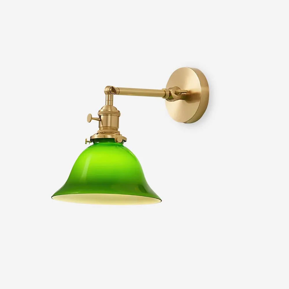 Personalized Green Bell-Shaped Wall Lamp KL409