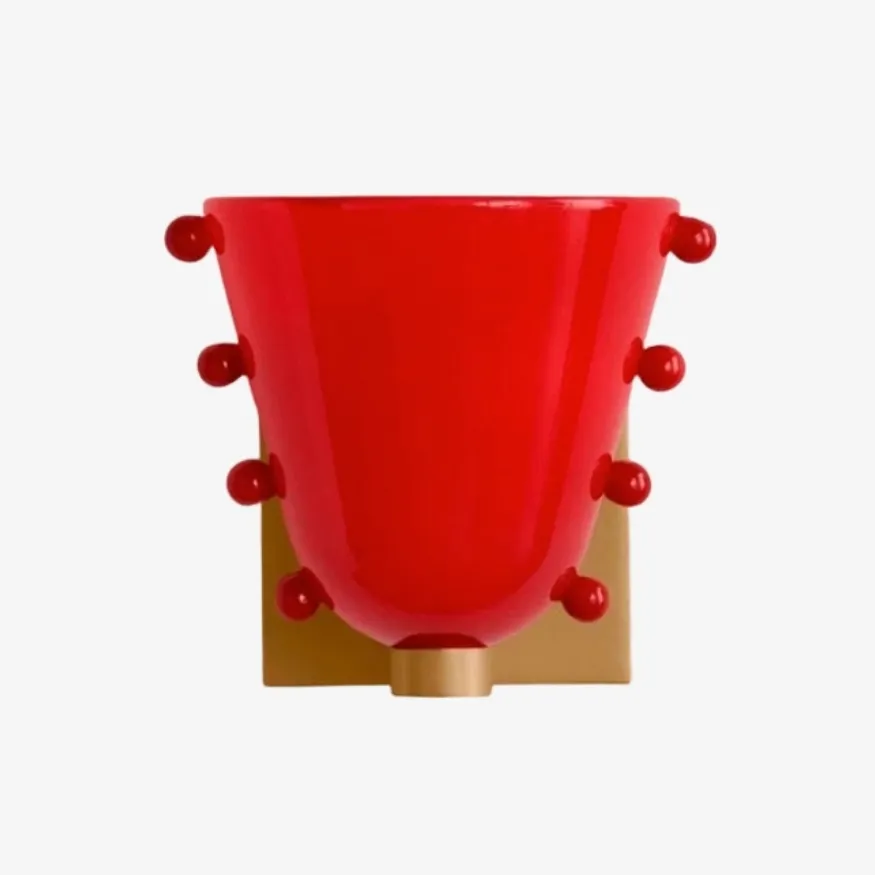 Bellina Decorative Art Glass Wall Lamp - Modern Gemma Wall Sconce for Bedroom and Entryway KL2329