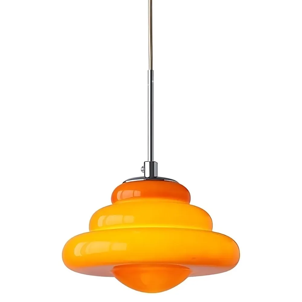 Art Deco Layered Glass Pendant Lamp – Bright Color Accent Lighting KL1106