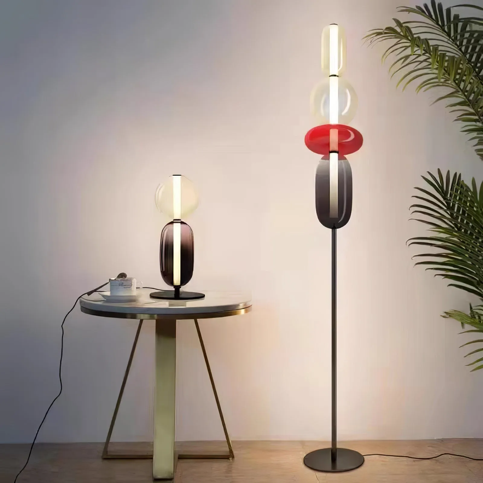 Nordic Minimalist Creative Luxury Gourd Glass Table Lamp KL278