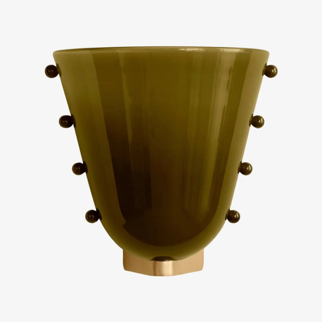 Bellina Decorative Art Glass Wall Lamp - Modern Gemma Wall Sconce for Bedroom and Entryway KL2329