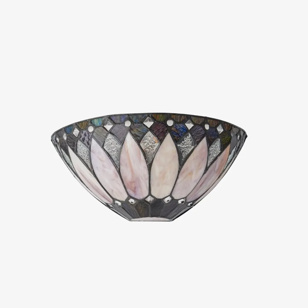 TF Brooklyn Textured Glass Wall Sconce - Elegant Retro Sconce for Living Room or Corridor KL1762