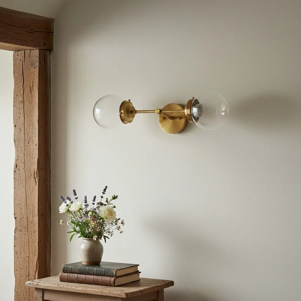 Lumio Globe Versatile Vanity Sconce - Dimmable Light for Bathroom and Hallway Use KL1528