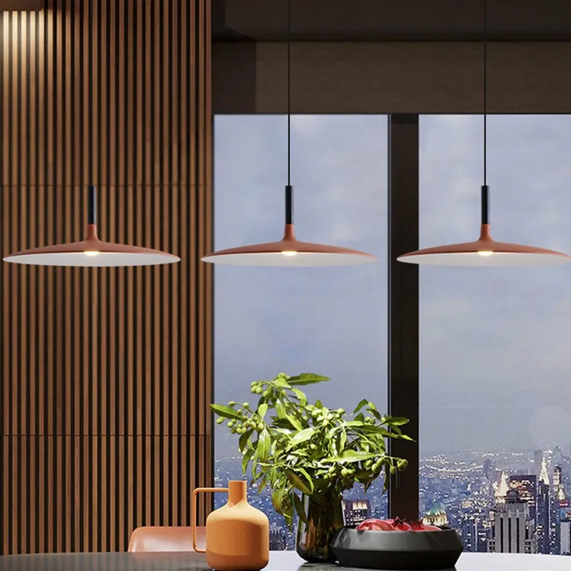 Aplomb Large Pendant Lamp - Minimalist Resin LED Pendant Light for Kitchen