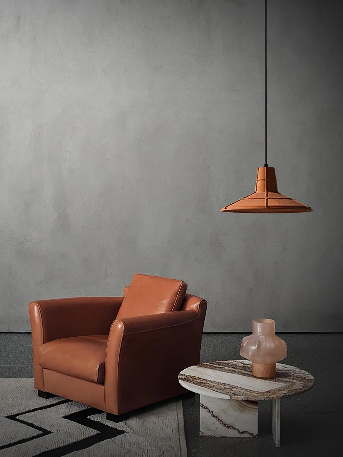 Industrial Style Cement Terracotta Craft Pendant Light KL654